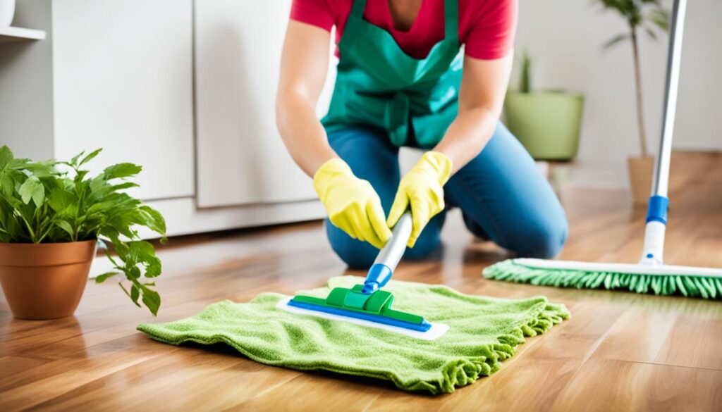 eco-friendly prefinished wood floor cleaning